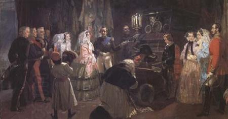 Edward Matthew Ward Queen Victoria at the Tomb of Napoleon (mk25) oil painting picture